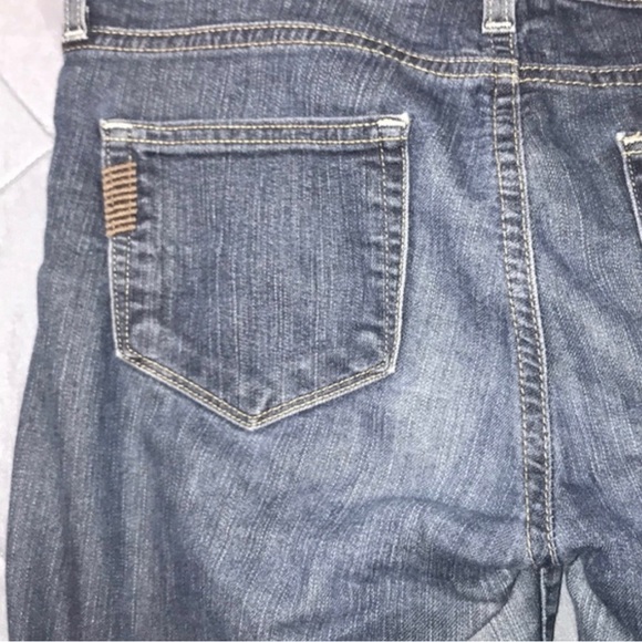 🧡 Paige dark wash peg skinny low rise whiskered jeans SZ 29 - Picture 5 of 6